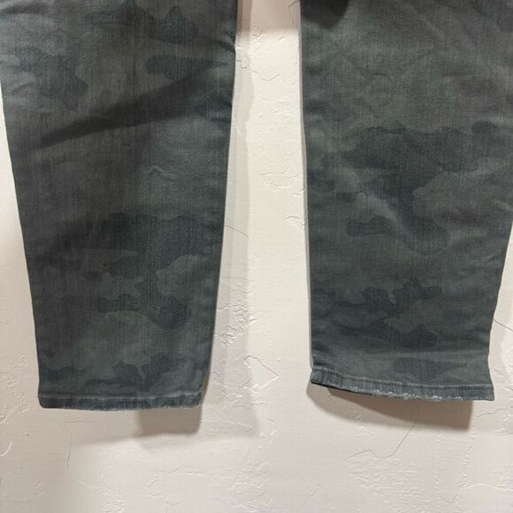 Hudson Jeans Collin Mid Rise Skinny Ankle Camo Women's Size 27 Green Denim - Picture 4 of 8
